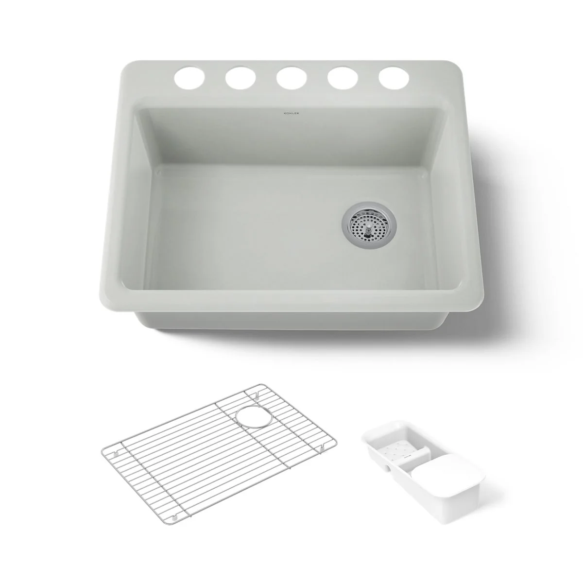KOHLER K-8668-5UA2 Riverby 27" undermount single-bowl workstation kitchen sink - Image 35