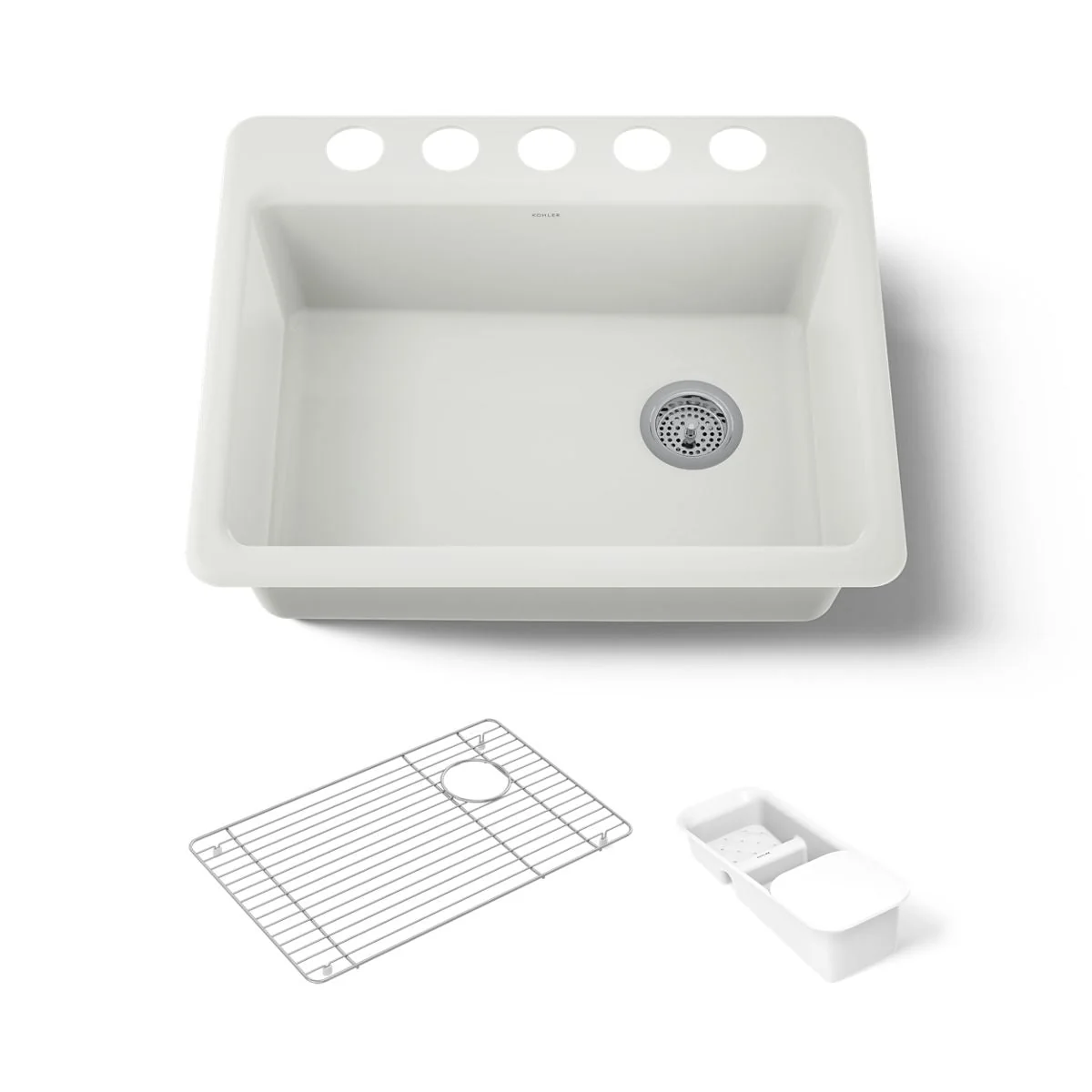 KOHLER K-8668-5UA2 Riverby 27" undermount single-bowl workstation kitchen sink - Image 40