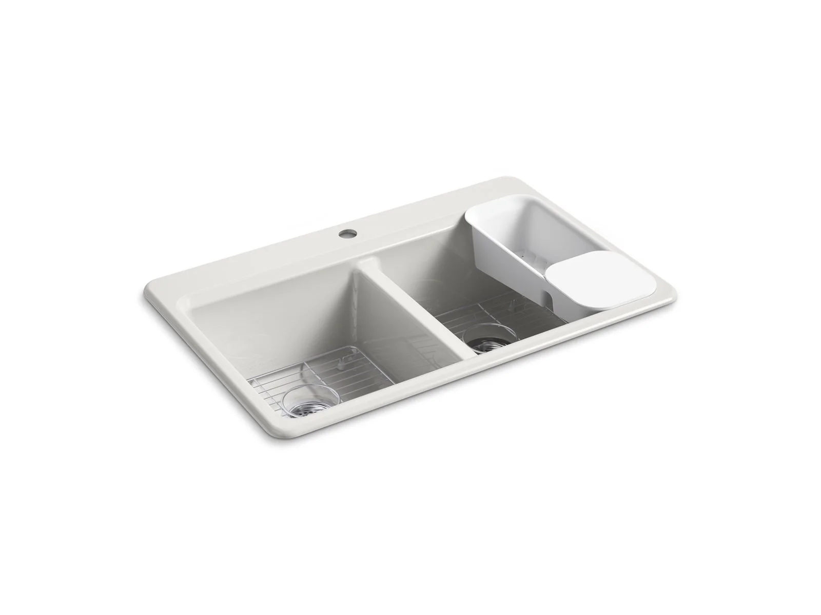 KOHLER K-8679-1A2 Riverby 33" top-mount double-bowl workstation kitchen sink - Image 19