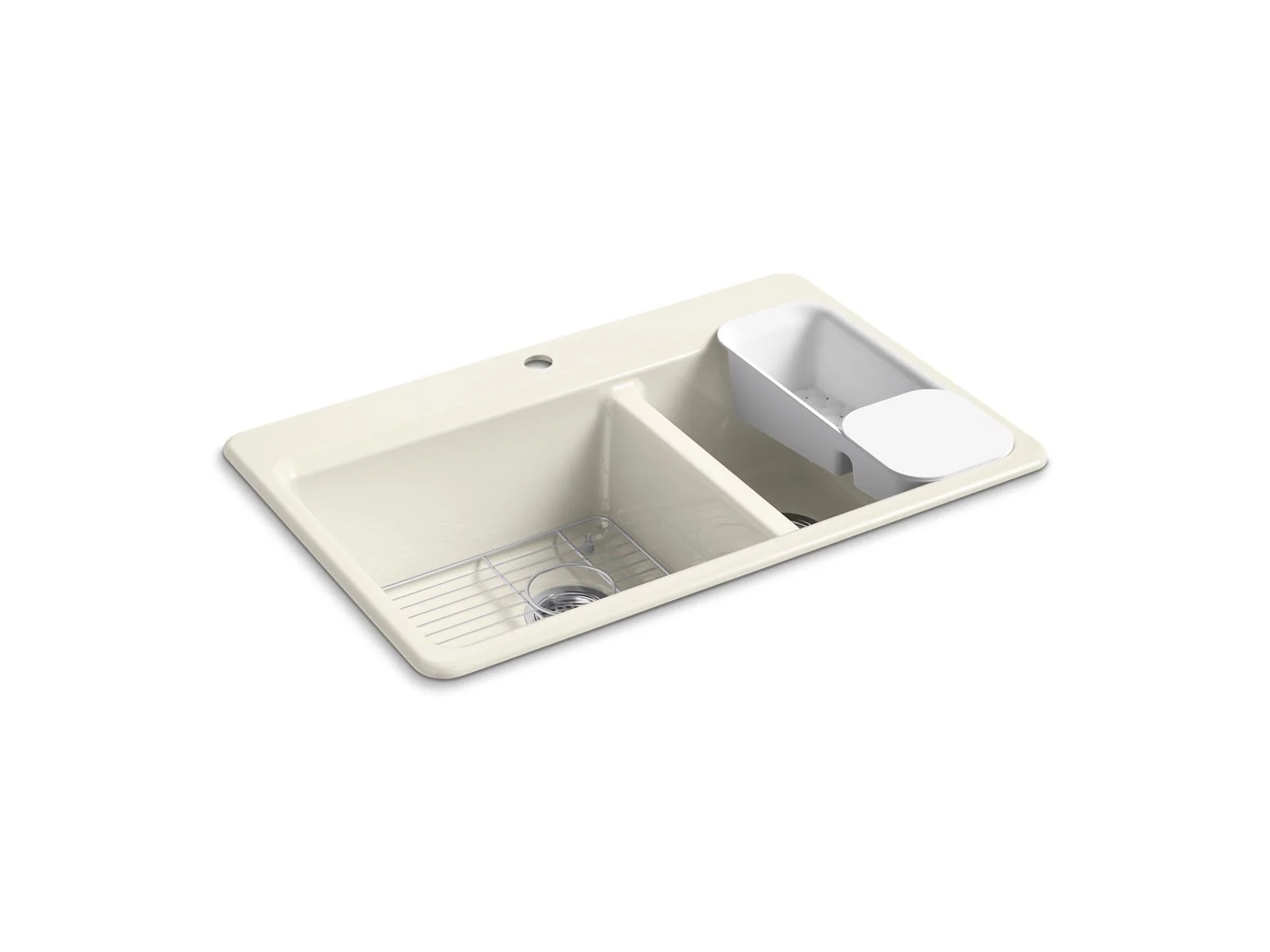 KOHLER K-8669-1A2 Riverby 33" top-mount double-bowl workstation kitchen sink - Image 3