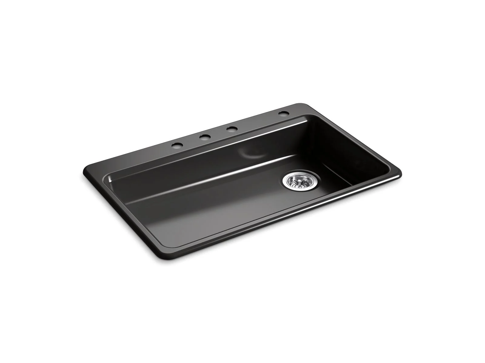 KOHLER K-8689-4 Riverby 33" top-mount single-bowl kitchen sink - Image 3