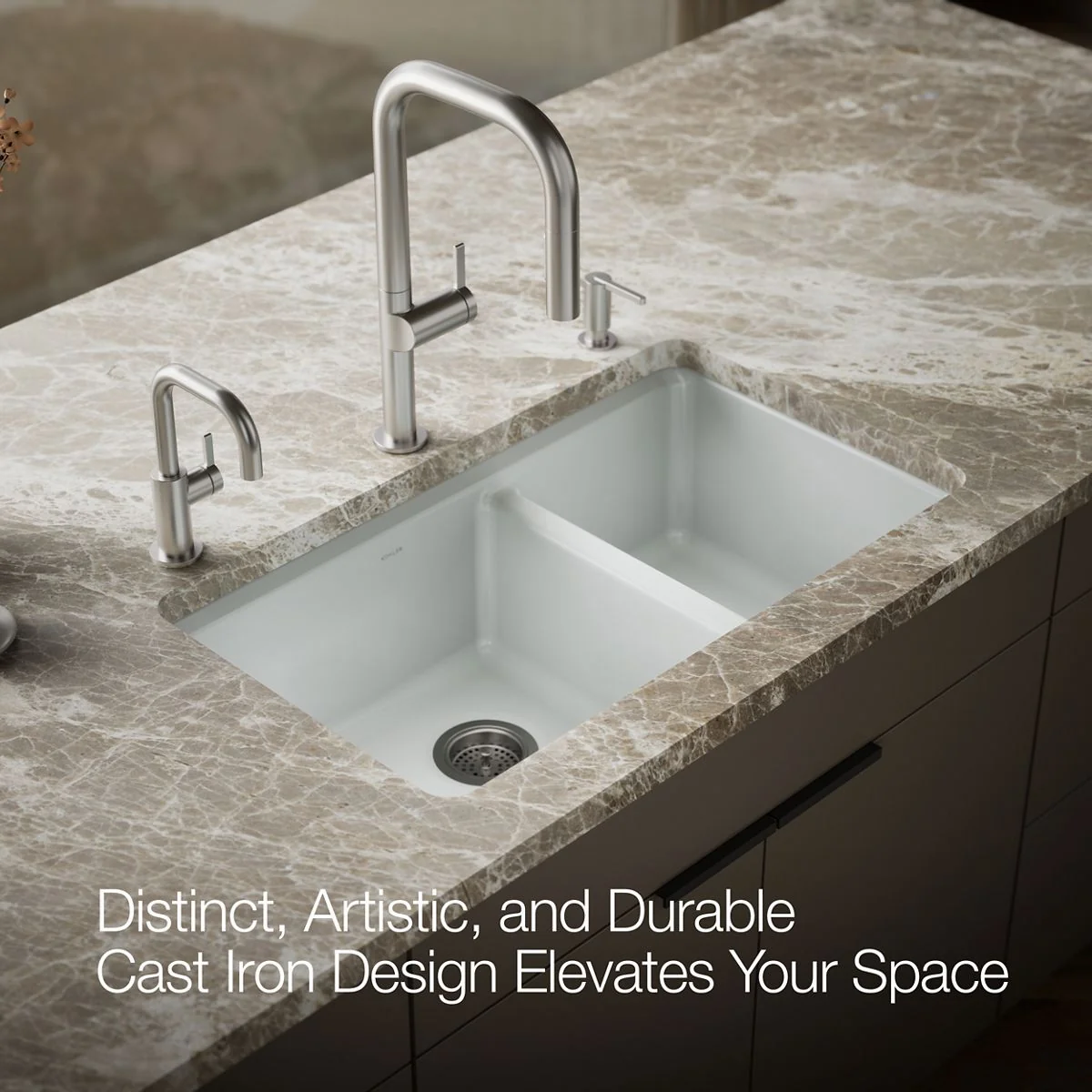 KOHLER K-8669-5UA3 Riverby 33" undermount double-bowl workstation kitchen sink - Image 24