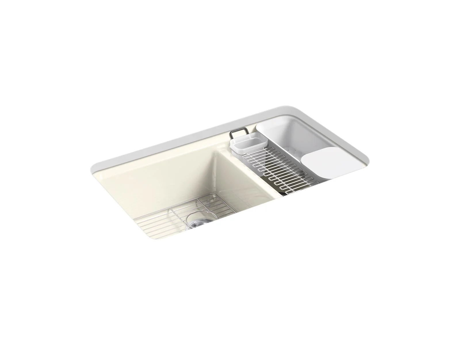 KOHLER K-8669-5UA3 Riverby 33" undermount double-bowl workstation kitchen sink - Image 5
