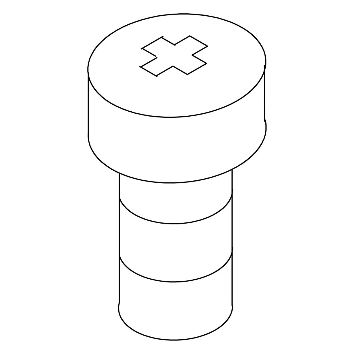 KOHLER K-1033678 Screw, 6-32 X .375 Pan Head