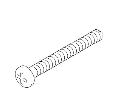 KOHLER K-1048208-E Screw, 8-18 X 1.25" Cr Pan Hd Tap S