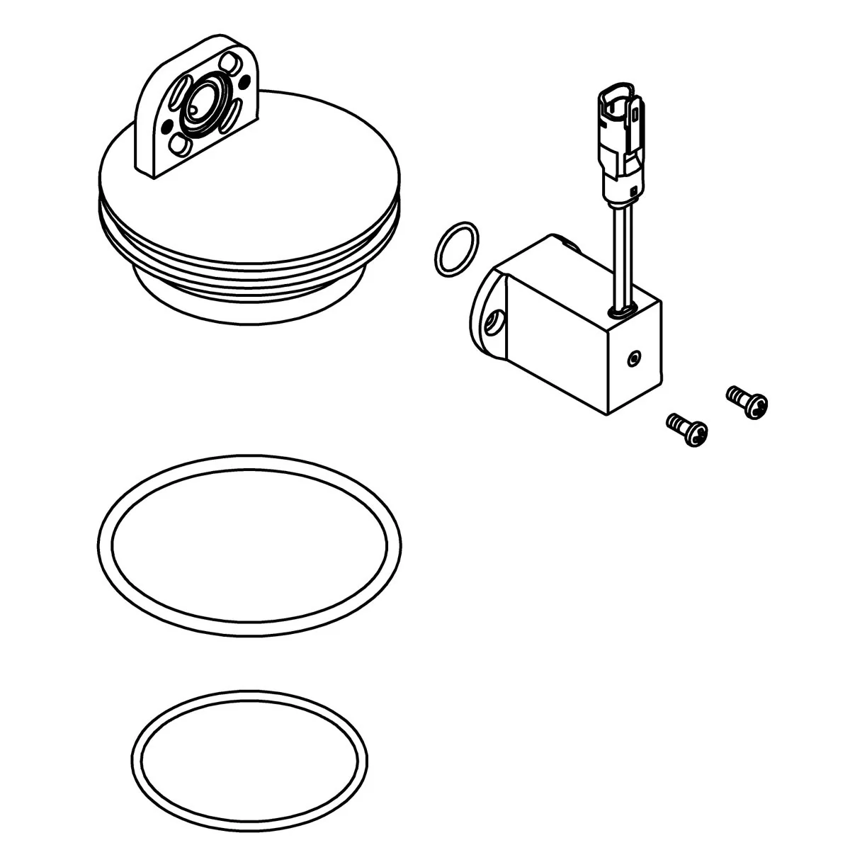 KOHLER K-1388291 Service, 0.5 Gpf Piston Cover Assembly