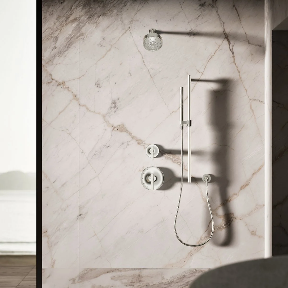 KOHLER K-21335-G Shift Round two-function handshower, 1.75 gpm - Image 38