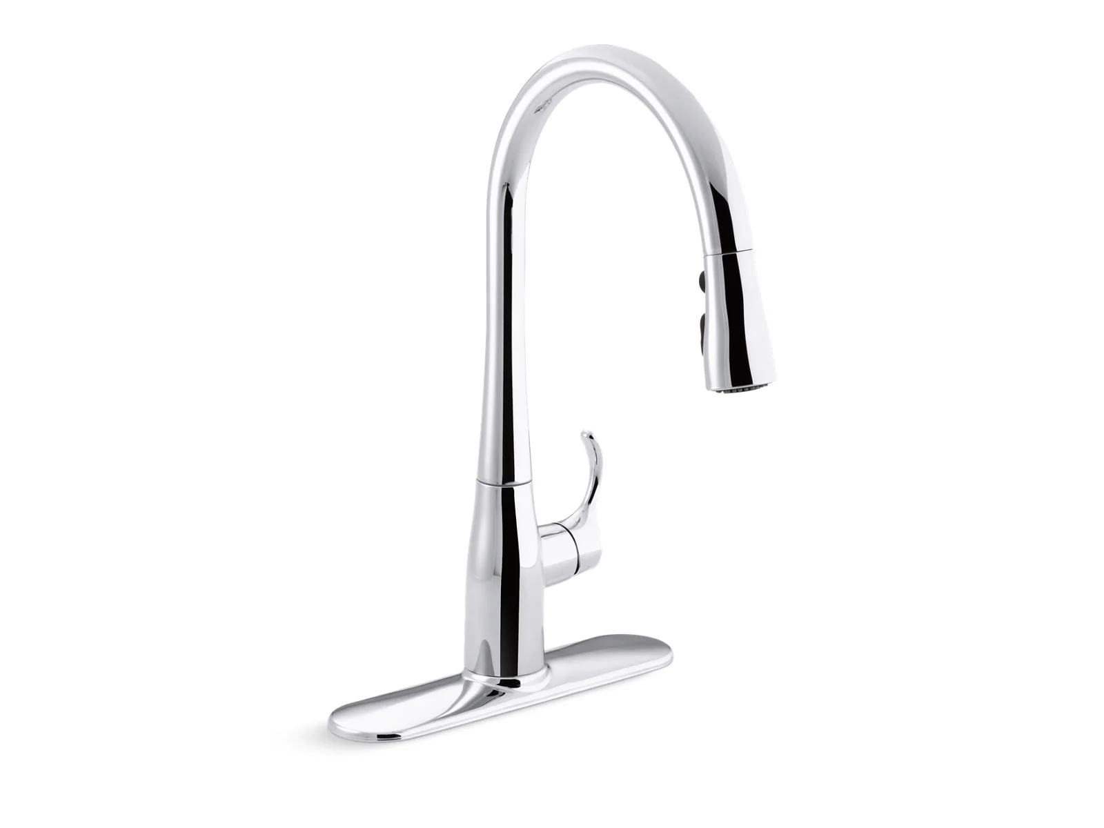 KOHLER K-596 Simplice Pull-down kitchen sink faucet with three-function sprayhead - Image 3