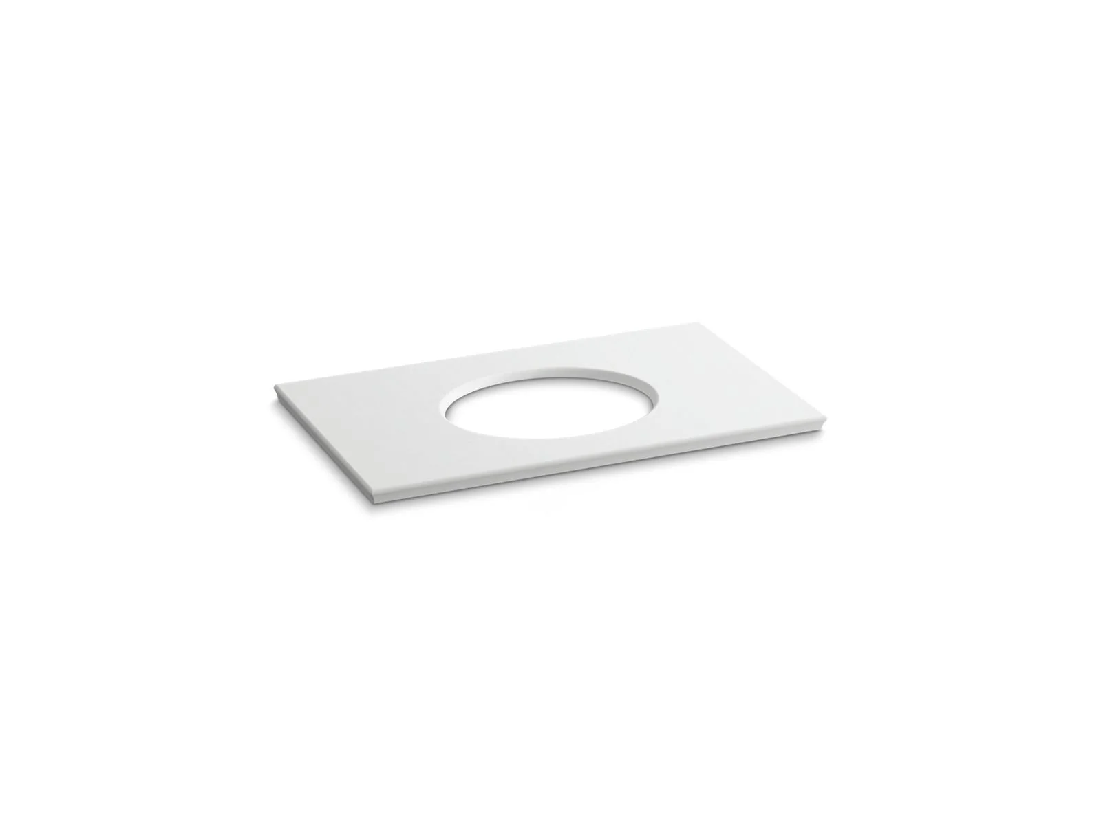 KOHLER K-5423 Solid/Expressions 37" vanity top with single Verticyl oval cutout