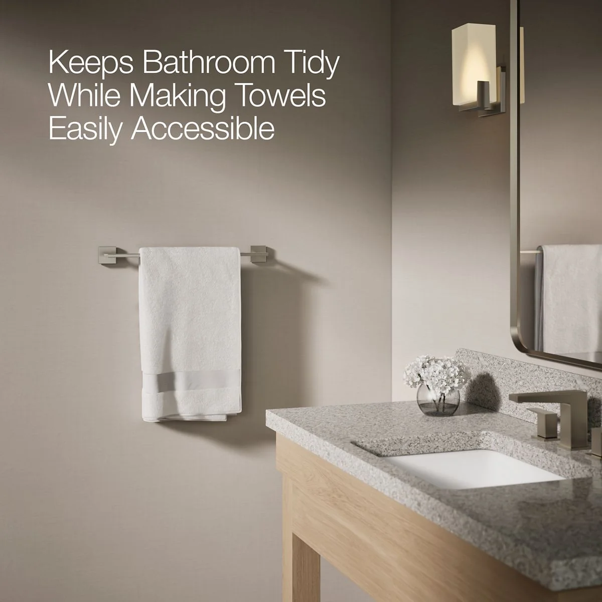 KOHLER K-23284 Square 18" towel bar - Image 18