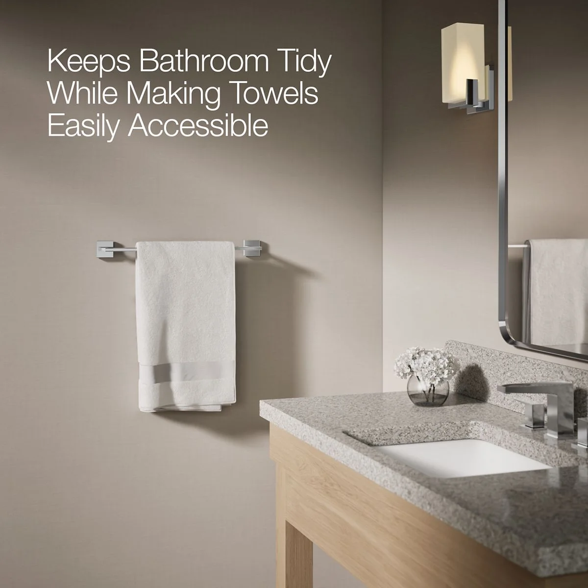 KOHLER K-23284 Square 18" towel bar - Image 23