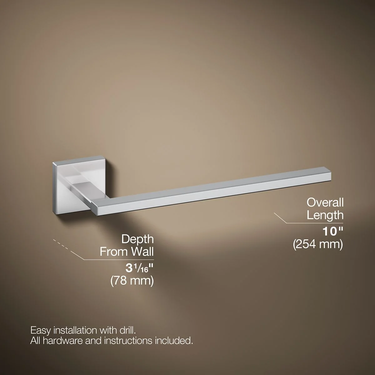 KOHLER K-23291 Square Towel arm - Image 24
