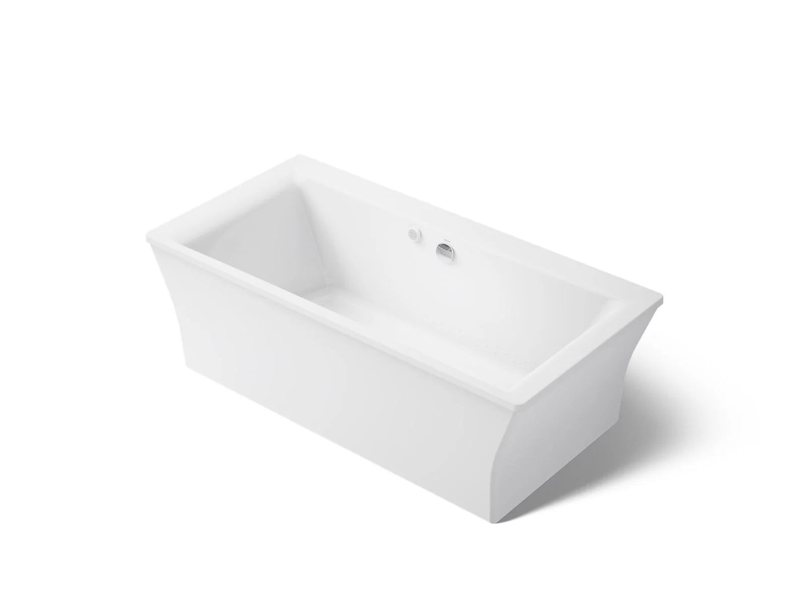 KOHLER K-1959-GH Stargaze 72" x 36" freestanding Heated BubbleMassage air bath with fluted shroud - Image 2