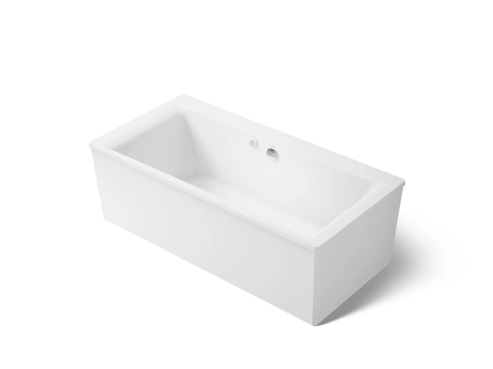 KOHLER K-1958-GH Stargaze 72" x 36" freestanding Heated BubbleMassage air bath with straight shroud - Image 2