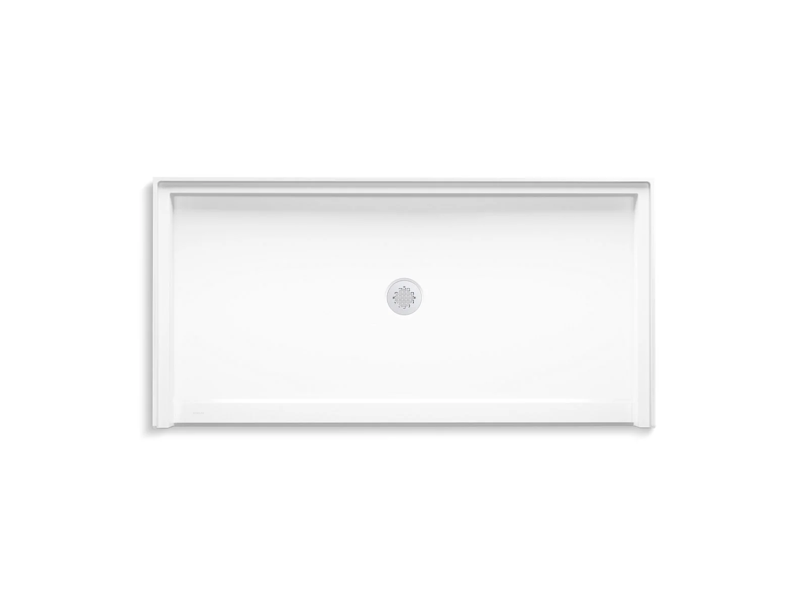 KOHLER K-44164 Stoneridge 62" x 31" alcove shower base, center drain - Image 2