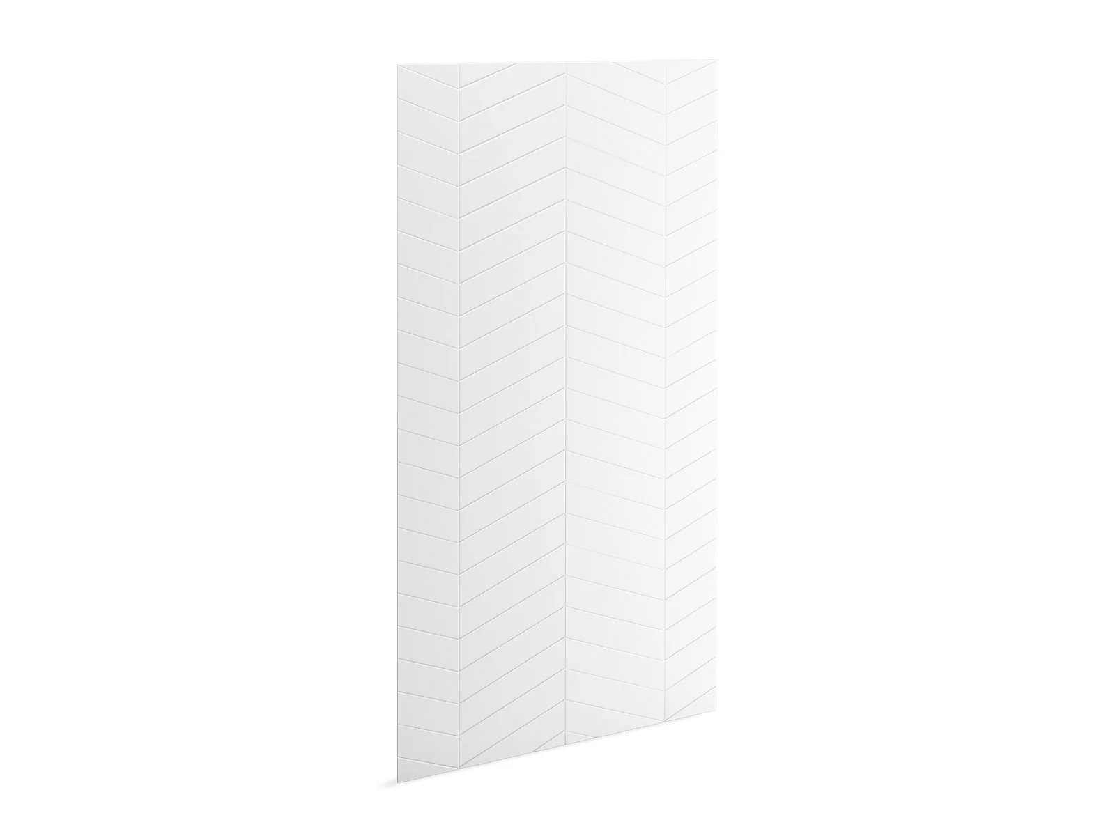 KOHLER K-39437-T09 Stoneridge 96" x 48" shower back wall with chevron design