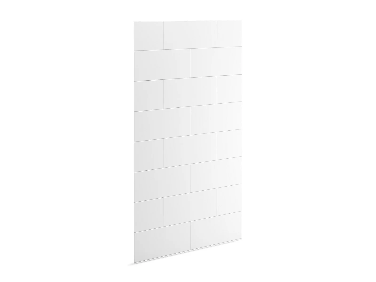 KOHLER K-39437-T07 Stoneridge 96" x 48" shower back wall with large block design - Image 2