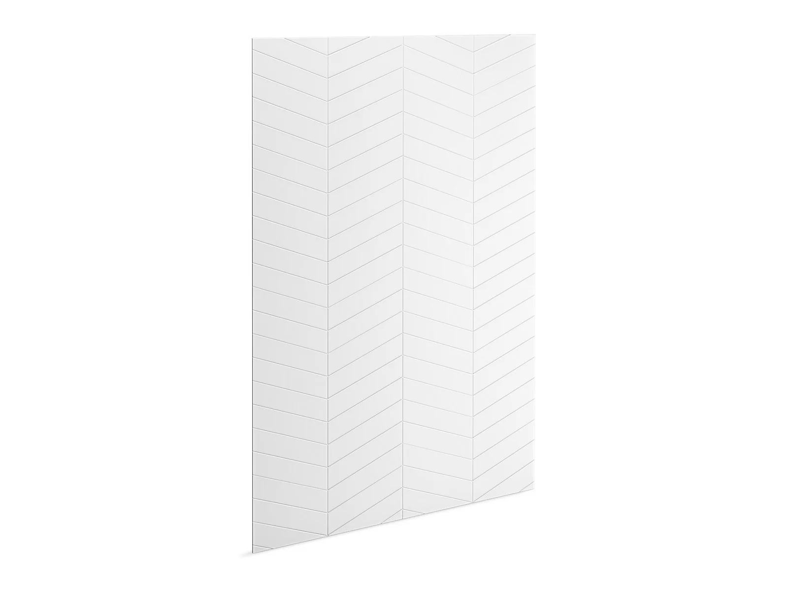 KOHLER K-39440-T09 Stoneridge 96" x 72" shower back wall with chevron design - Image 2
