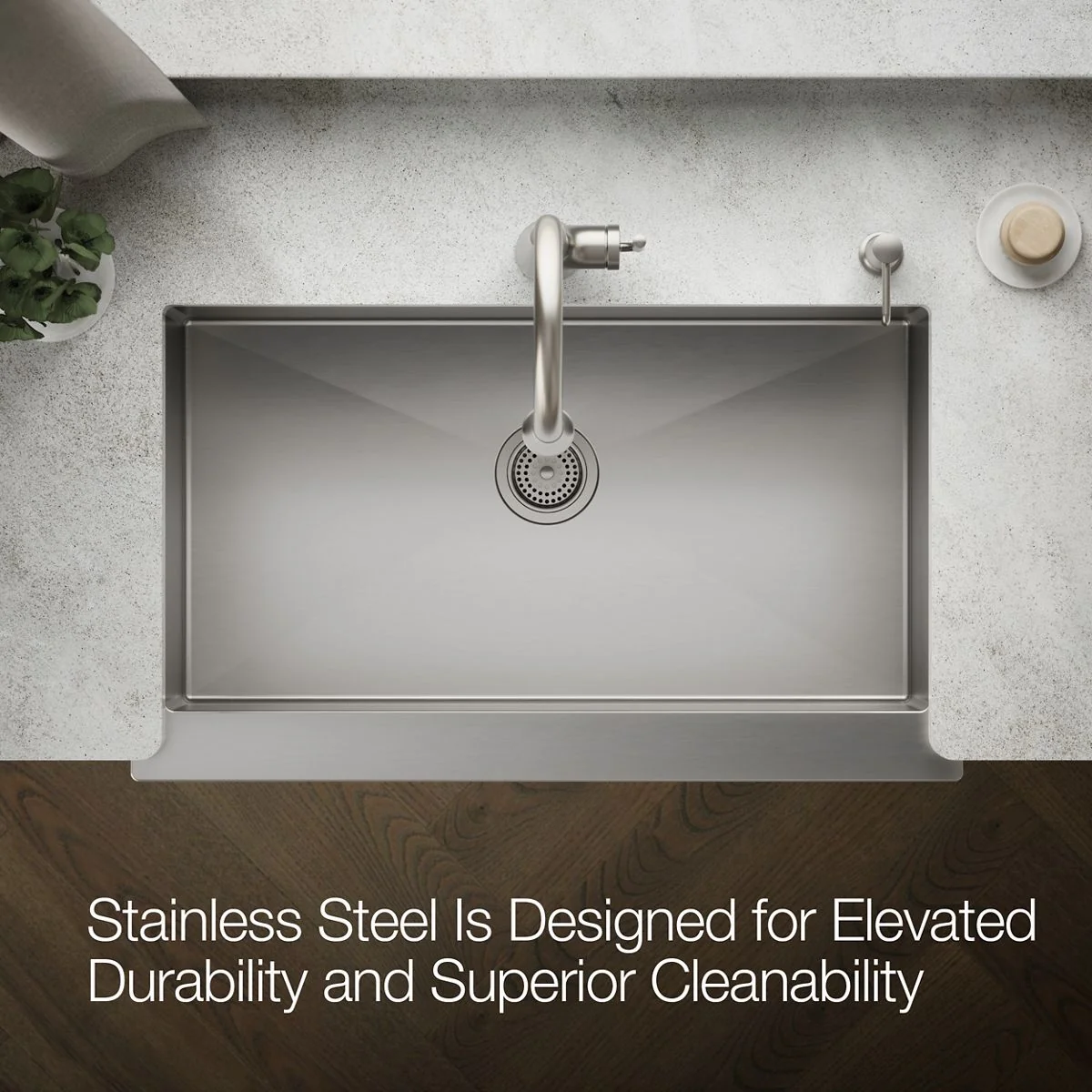KOHLER K-5415 Strive 35-1/2" undermount single-bowl farmhouse kitchen sink - Image 5