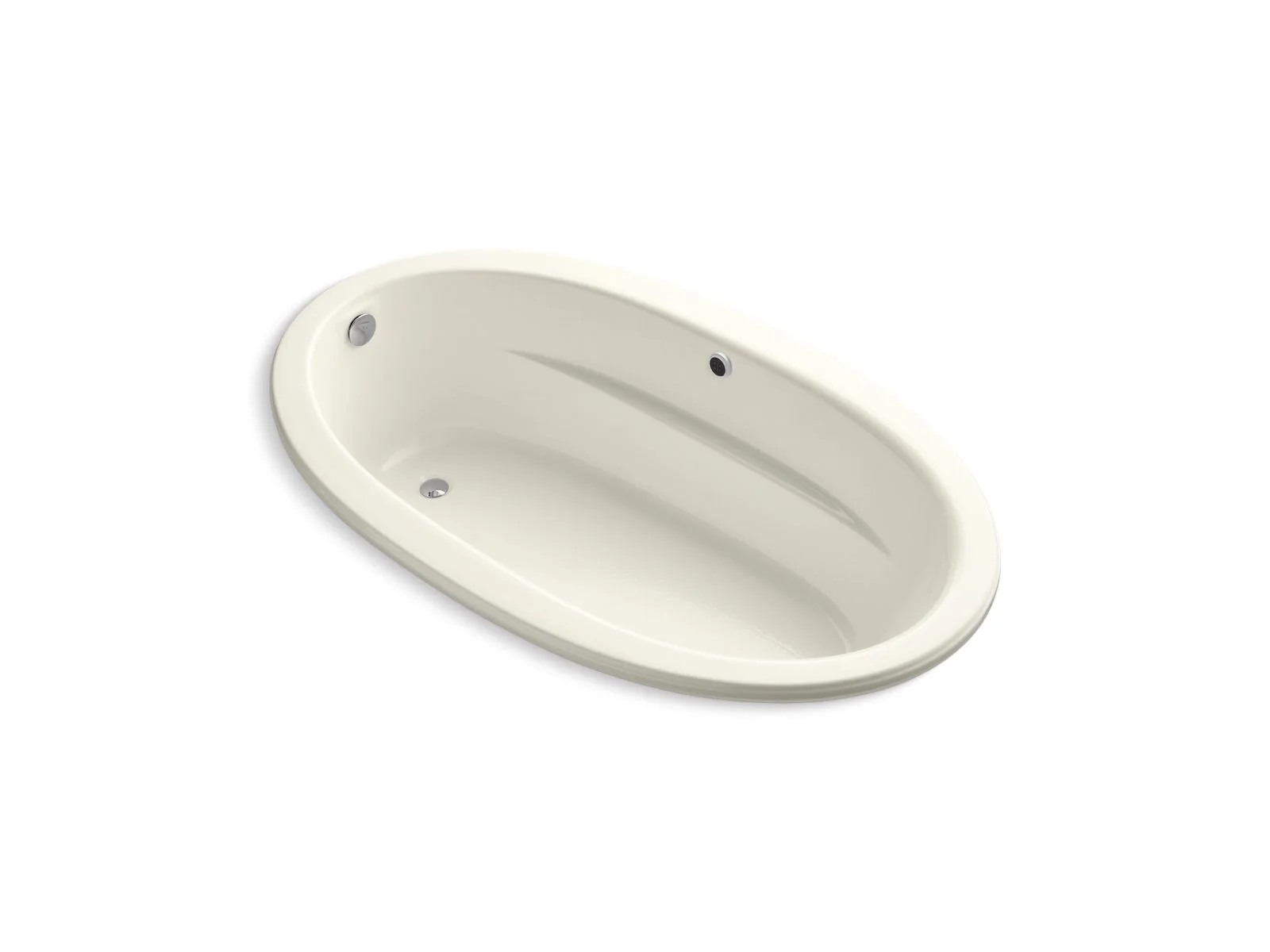 KOHLER K-1165-S1W Sunward 72" x 42" drop-in bath with Bask heated surface - Image 2
