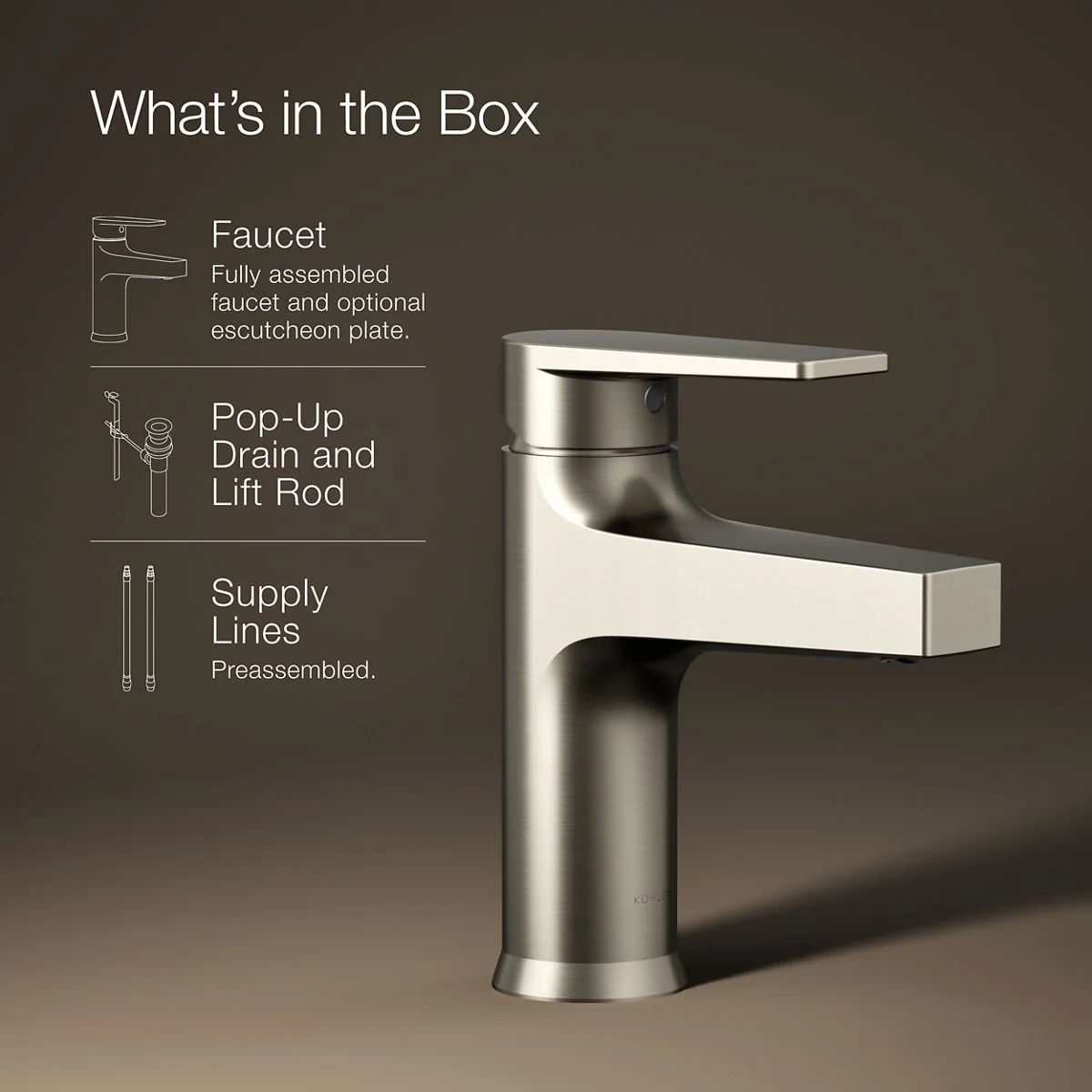 KOHLER K-74013-4 Taut Single-handle bathroom sink faucet, 1.2 gpm - Image 19