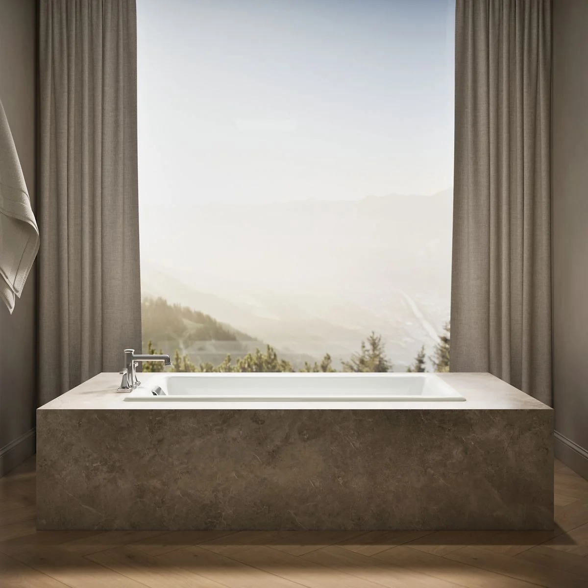 KOHLER K-850 Tea-for-Two 60" x 32" drop-in bath - Image 36