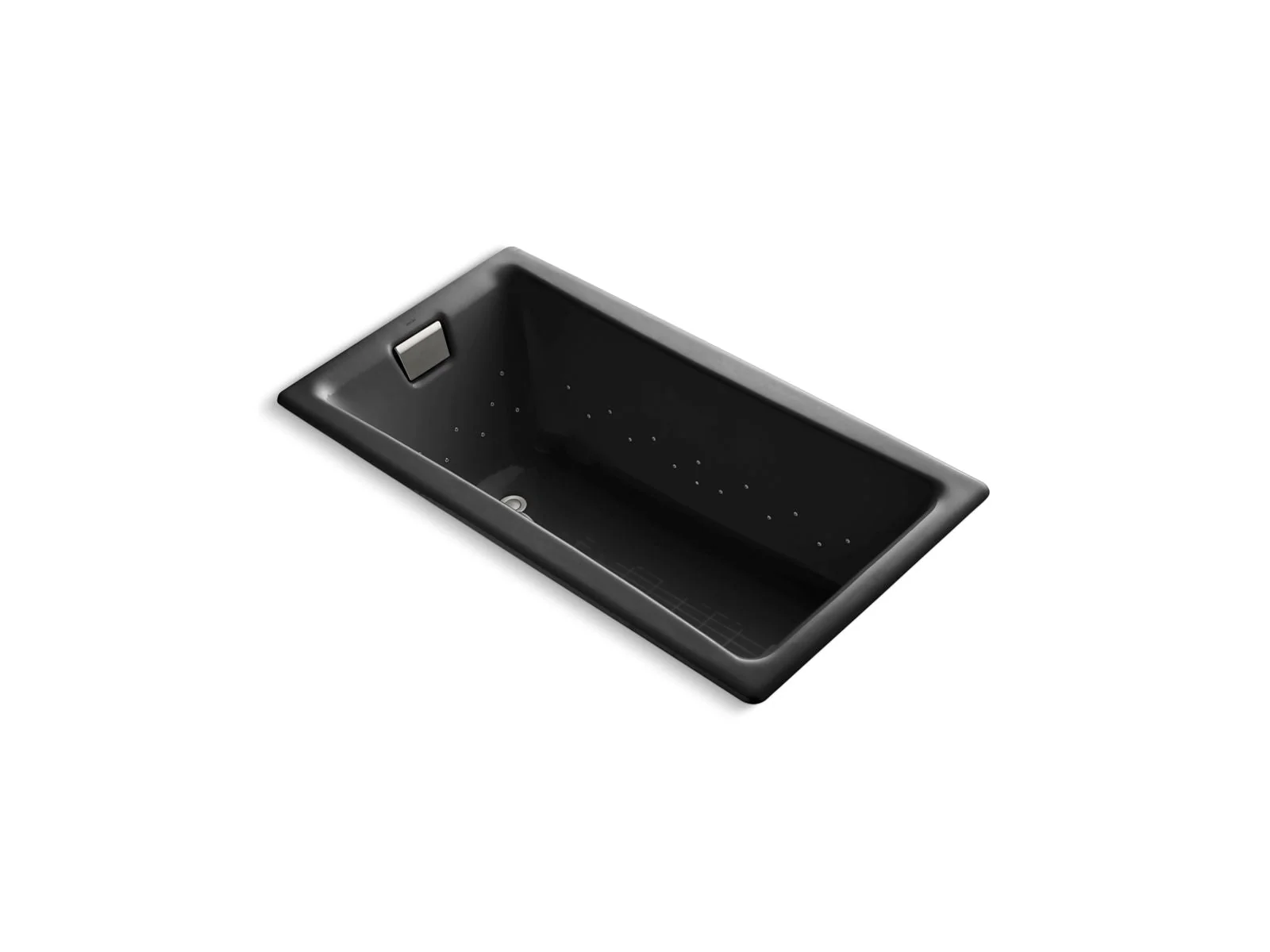 KOHLER K-852-GHBN Tea-for-Two 60" x 32" drop-in Heated BubbleMassage air bath - Image 2