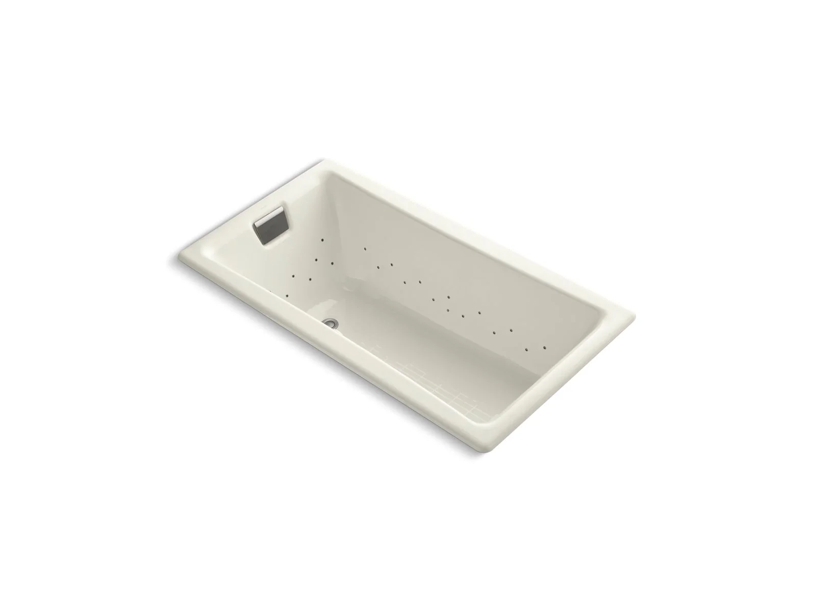 KOHLER K-852-GHBN Tea-for-Two 60" x 32" drop-in Heated BubbleMassage air bath - Image 3