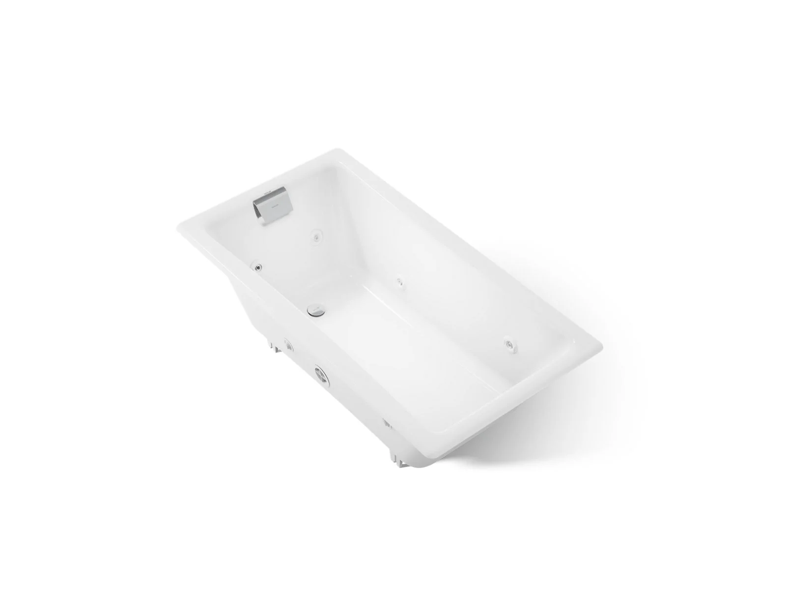 KOHLER K-852-JHB Tea-for-Two 60" x 32" drop-in/undermount whirlpool bath - Image 4