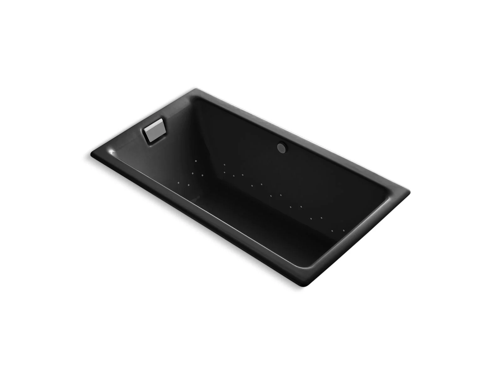 KOHLER K-856-GHBN Tea-for-Two 66" x 36" drop-in Heated BubbleMassage air bath - Image 2