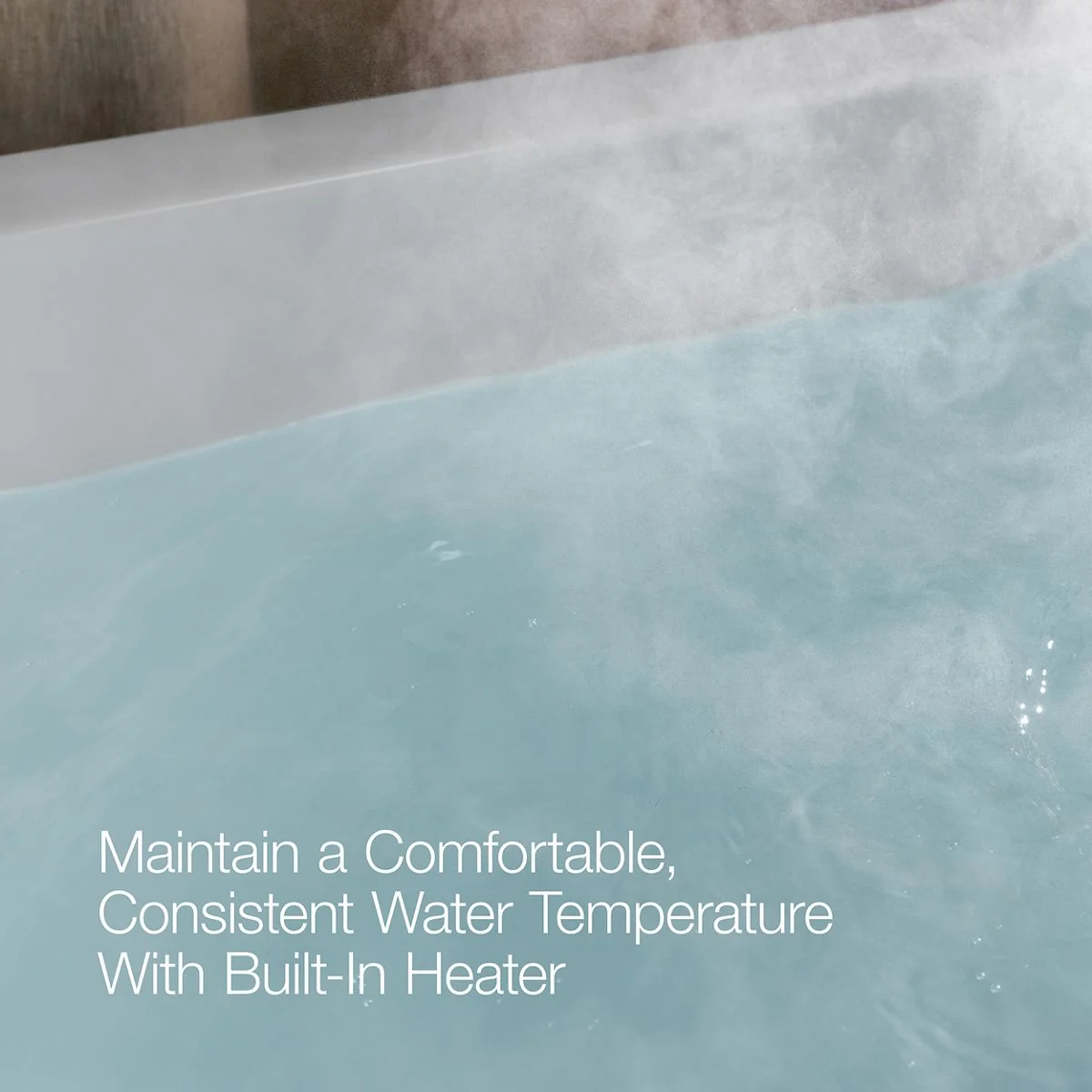 KOHLER K-856-GHBN Tea-for-Two 66" x 36" drop-in Heated BubbleMassage air bath - Image 5