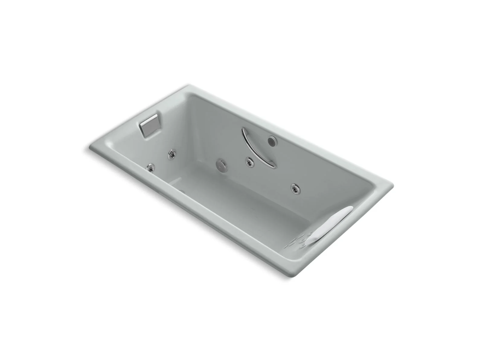 KOHLER K-856-M Tea-for-Two 66" x 36" drop-in whirlpool bath - Image 4