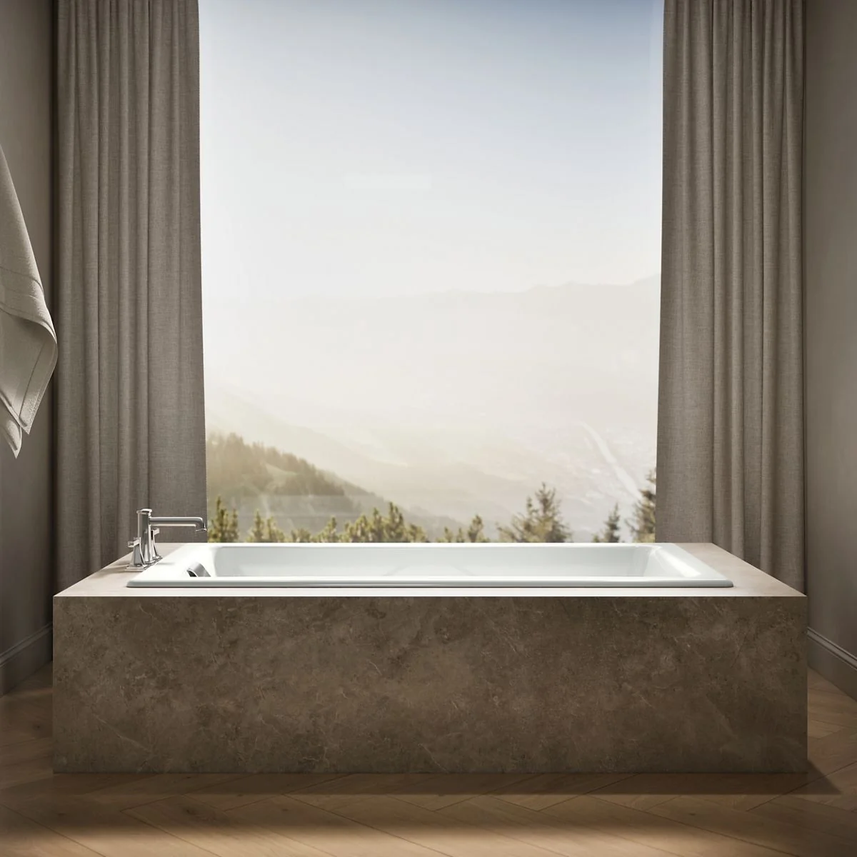 KOHLER K-863 Tea-for-Two 71-3/4" x 36" drop-in bath - Image 25