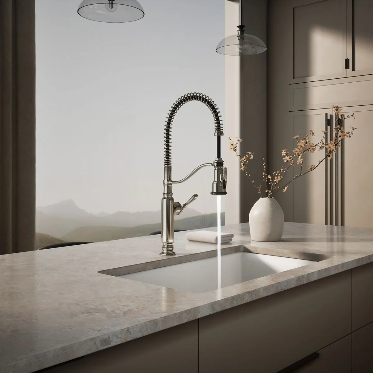 KOHLER K-77515 Tournant Semi-professional kitchen sink faucet with three-function sprayhead - Image 38