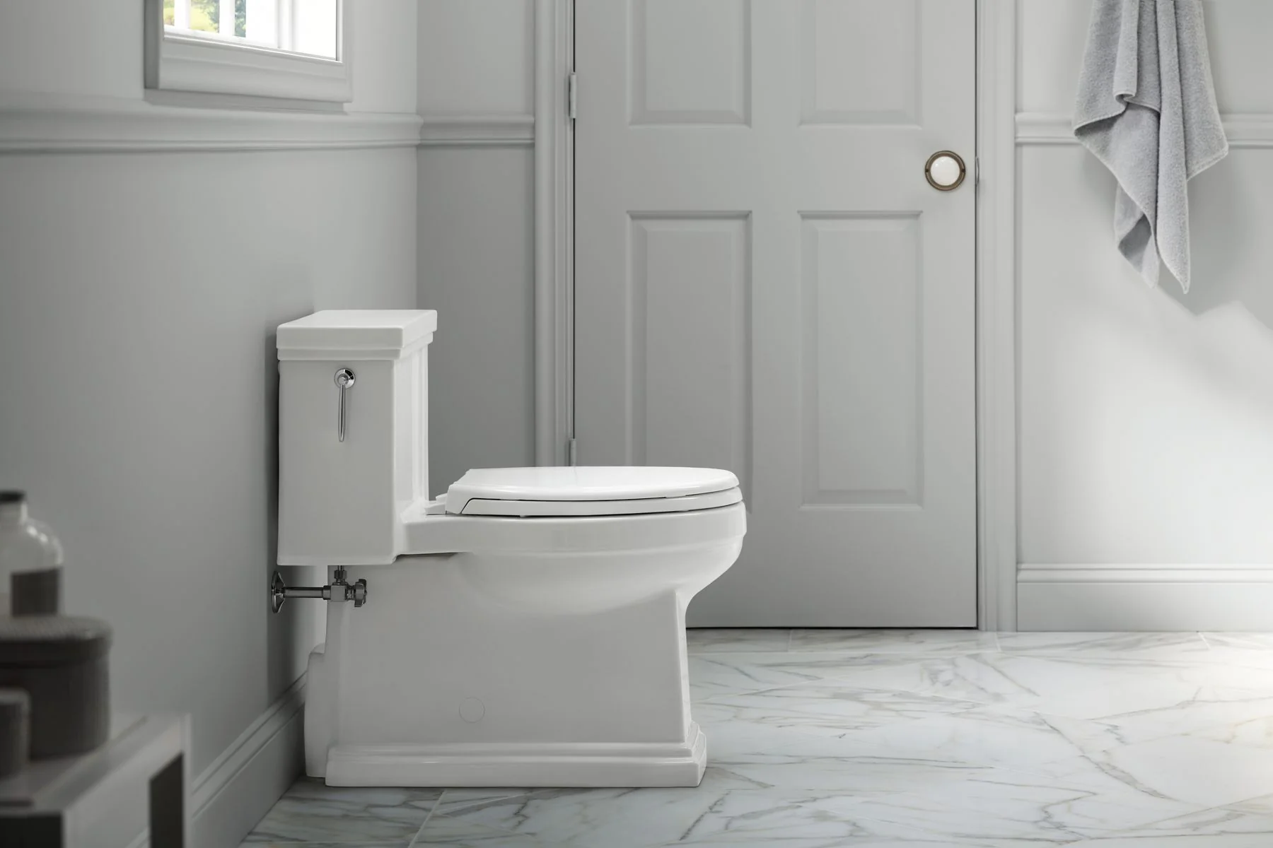KOHLER K-3981 Tresham One-piece compact elongated toilet with skirted trapway, 1.28 gpf - Image 2
