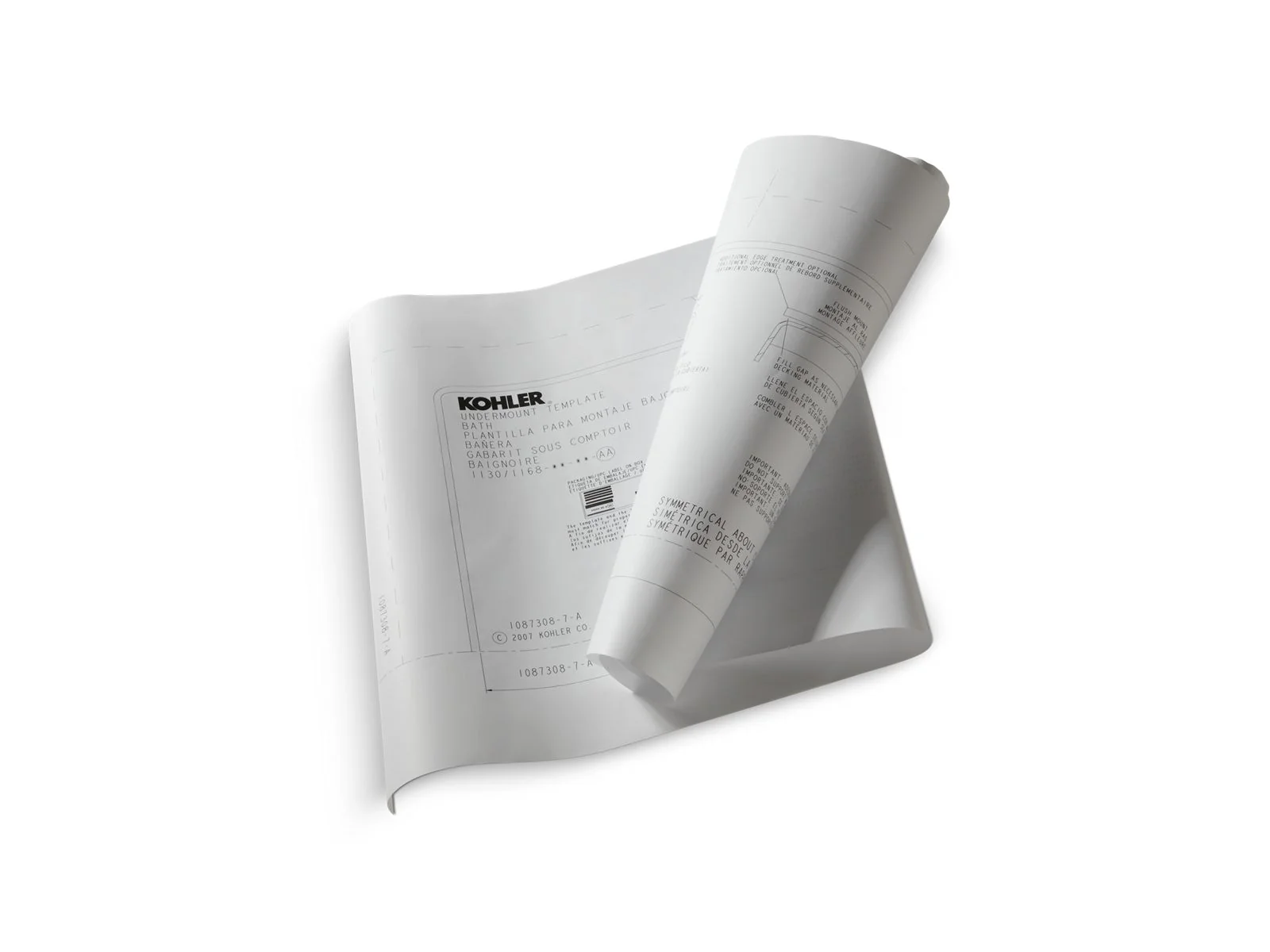 KOHLER K-531 Undermount installation kit for use with Underscore baths, whirlpools, and BubbleMassage air baths