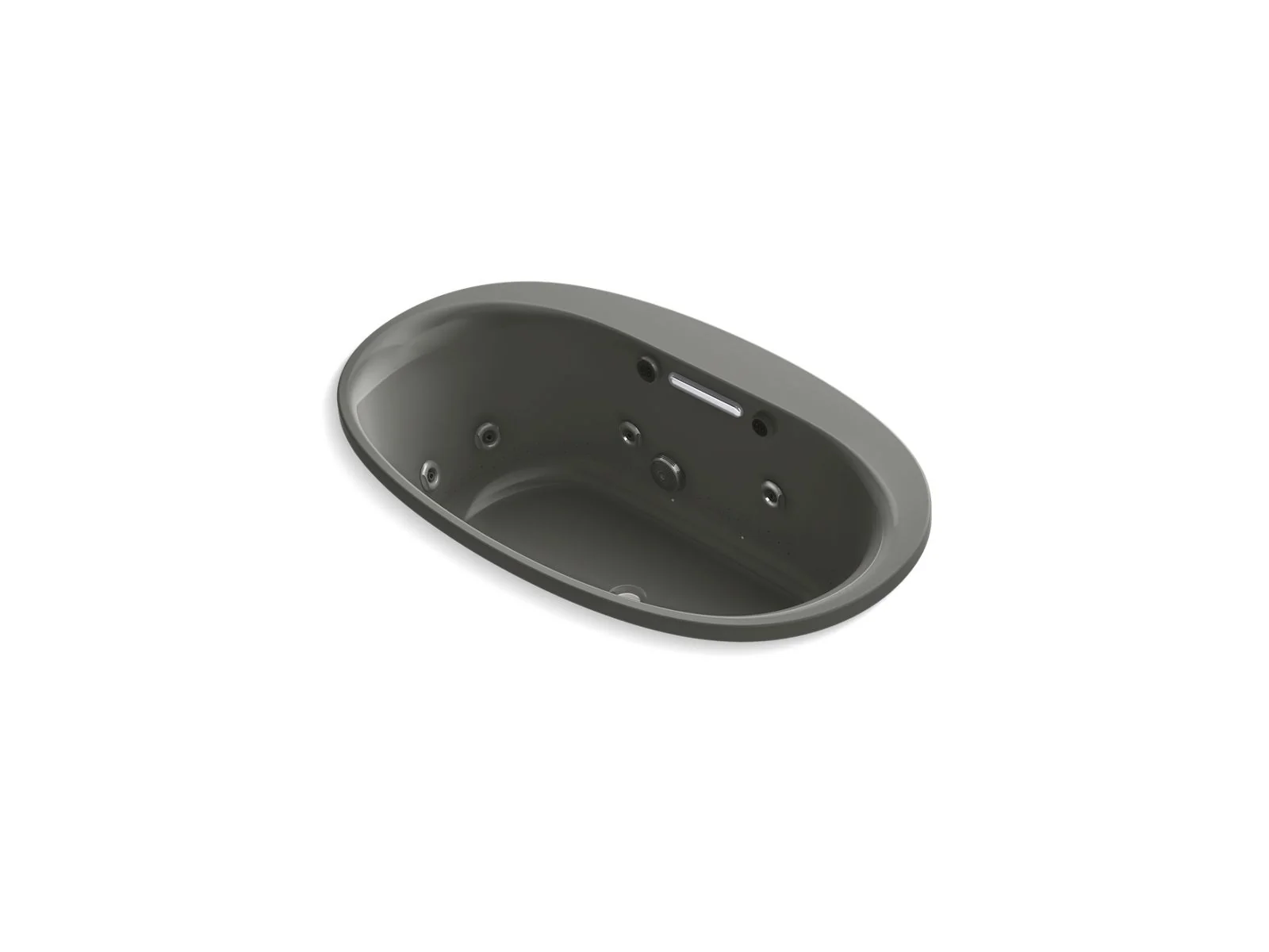KOHLER K-5714-XHGH Underscore 59-3/4" x 35-3/4" drop-in Heated BubbleMassage air bath with whirlpool - Image 2