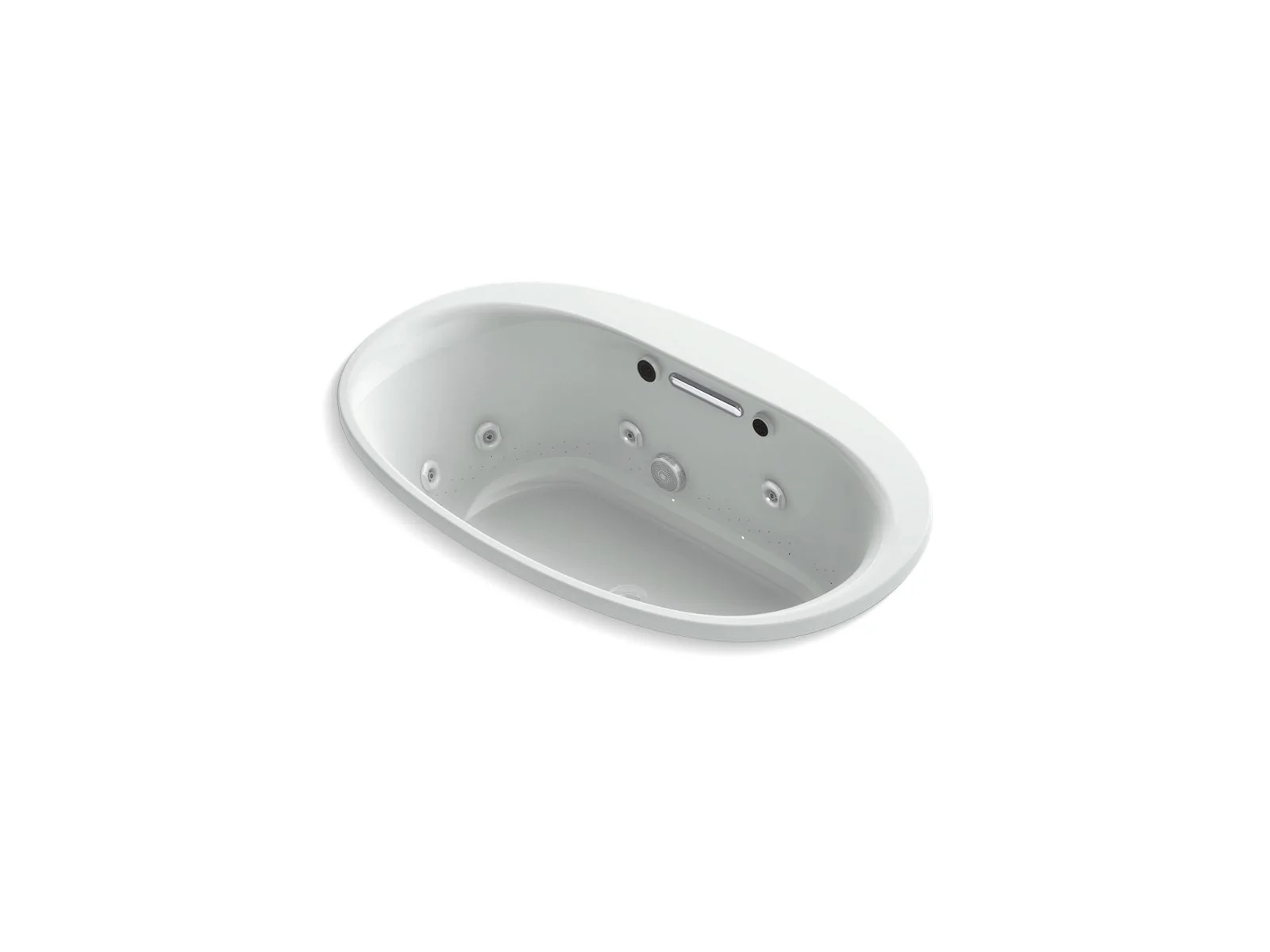 KOHLER K-5714-XHGH Underscore 59-3/4" x 35-3/4" drop-in Heated BubbleMassage air bath with whirlpool - Image 4
