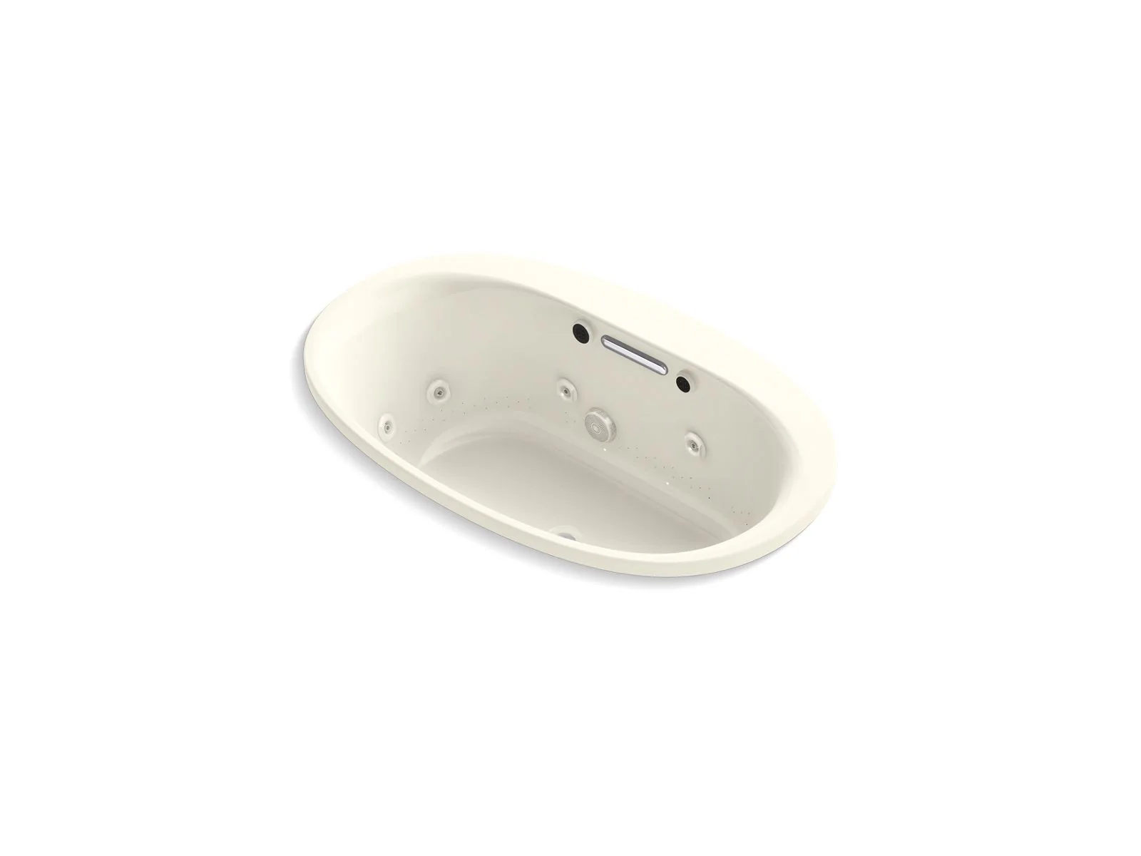 KOHLER K-5714-XHGH Underscore 59-3/4" x 35-3/4" drop-in Heated BubbleMassage air bath with whirlpool - Image 5