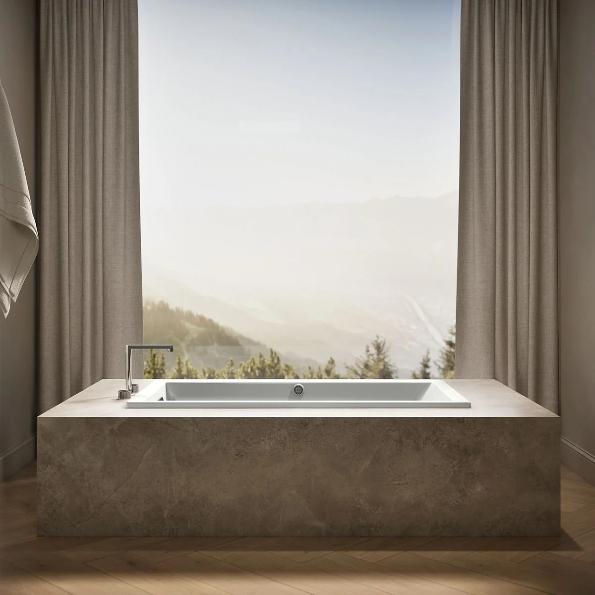 KOHLER K-1121-W1 Underscore 60" x 30" drop-in bath with Bask heated surface - Image 13