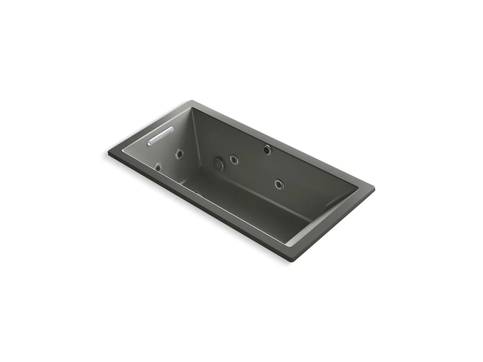 KOHLER K-1167-XHGH Underscore 60" x 30" drop-in Heated BubbleMassage air bath with whirlpool - Image 2
