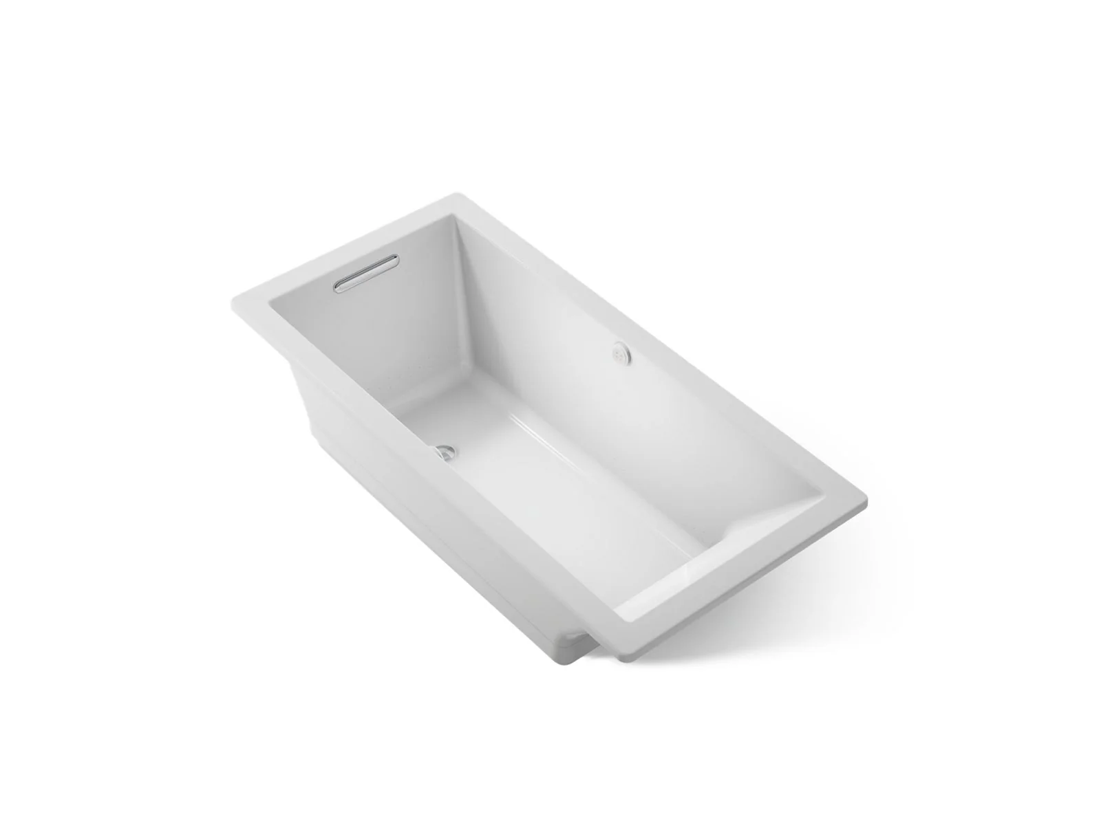 KOHLER K-1822-GHW Underscore 66" x 32" drop-in Heated BubbleMassage air bath with Bask heated surface - Image 17
