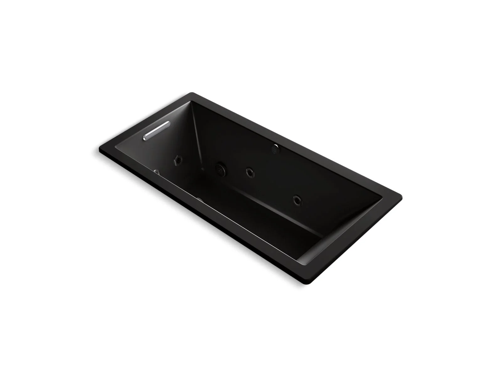KOHLER K-1822-XHGH Underscore 66" x 32" drop-in Heated BubbleMassage air bath with whirlpool - Image 3