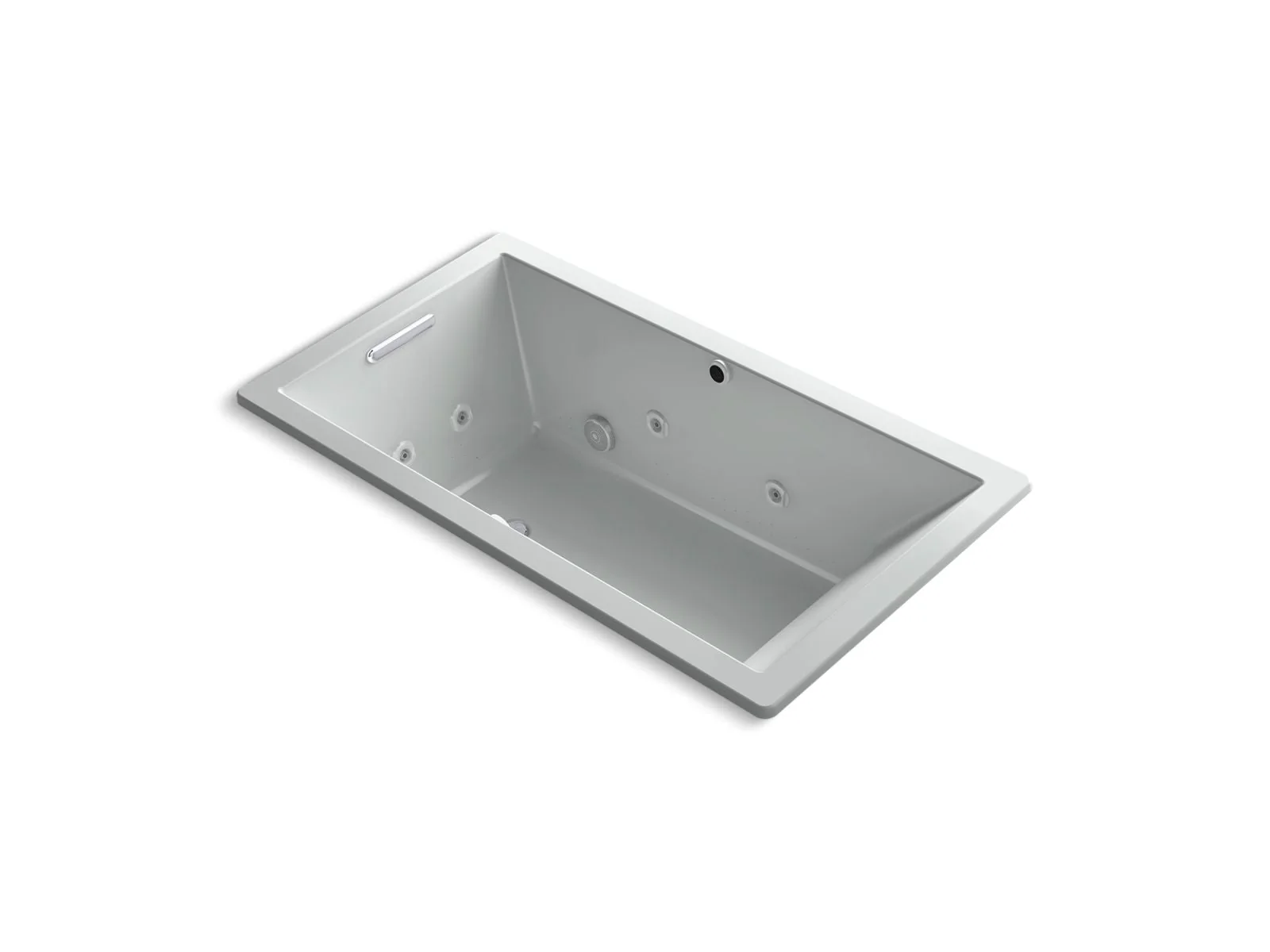KOHLER K-1173-XHGH Underscore 66" x 36" drop-in Heated BubbleMassage air bath with whirlpool - Image 4