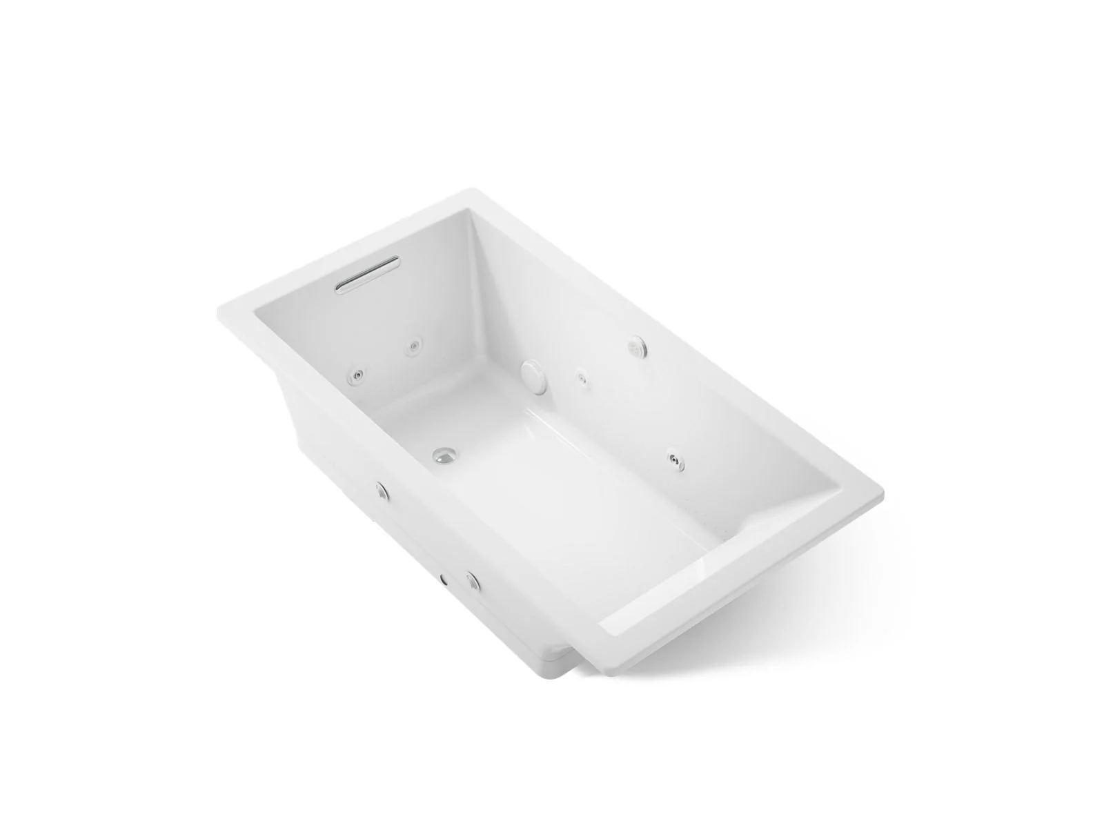 KOHLER K-1173-XHGH Underscore 66" x 36" drop-in Heated BubbleMassage air bath with whirlpool - Image 7