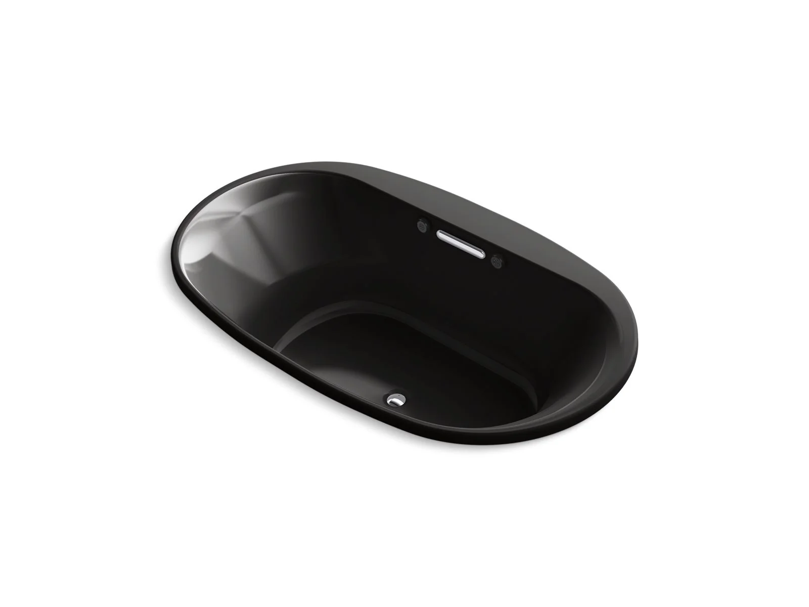 KOHLER K-5718-GHW Underscore 71-1/2" x 41-1/2" drop-in Heated BubbleMassage air bath with Bask heated surface - Image 3