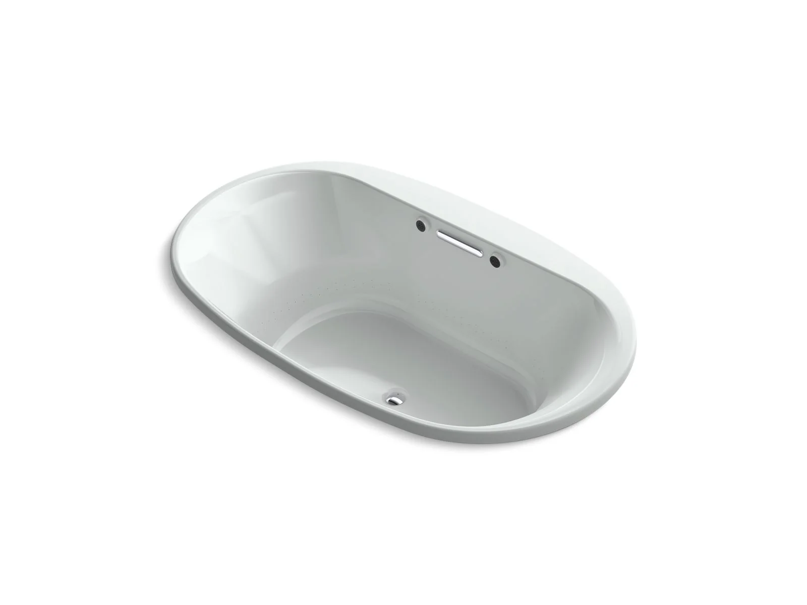 KOHLER K-5718-GHW Underscore 71-1/2" x 41-1/2" drop-in Heated BubbleMassage air bath with Bask heated surface - Image 4