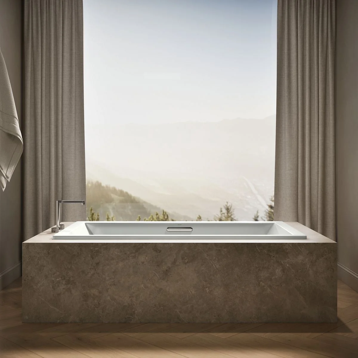KOHLER K-1834-W1 Underscore 72" x 36" drop-in bath with Bask heated surface - Image 14
