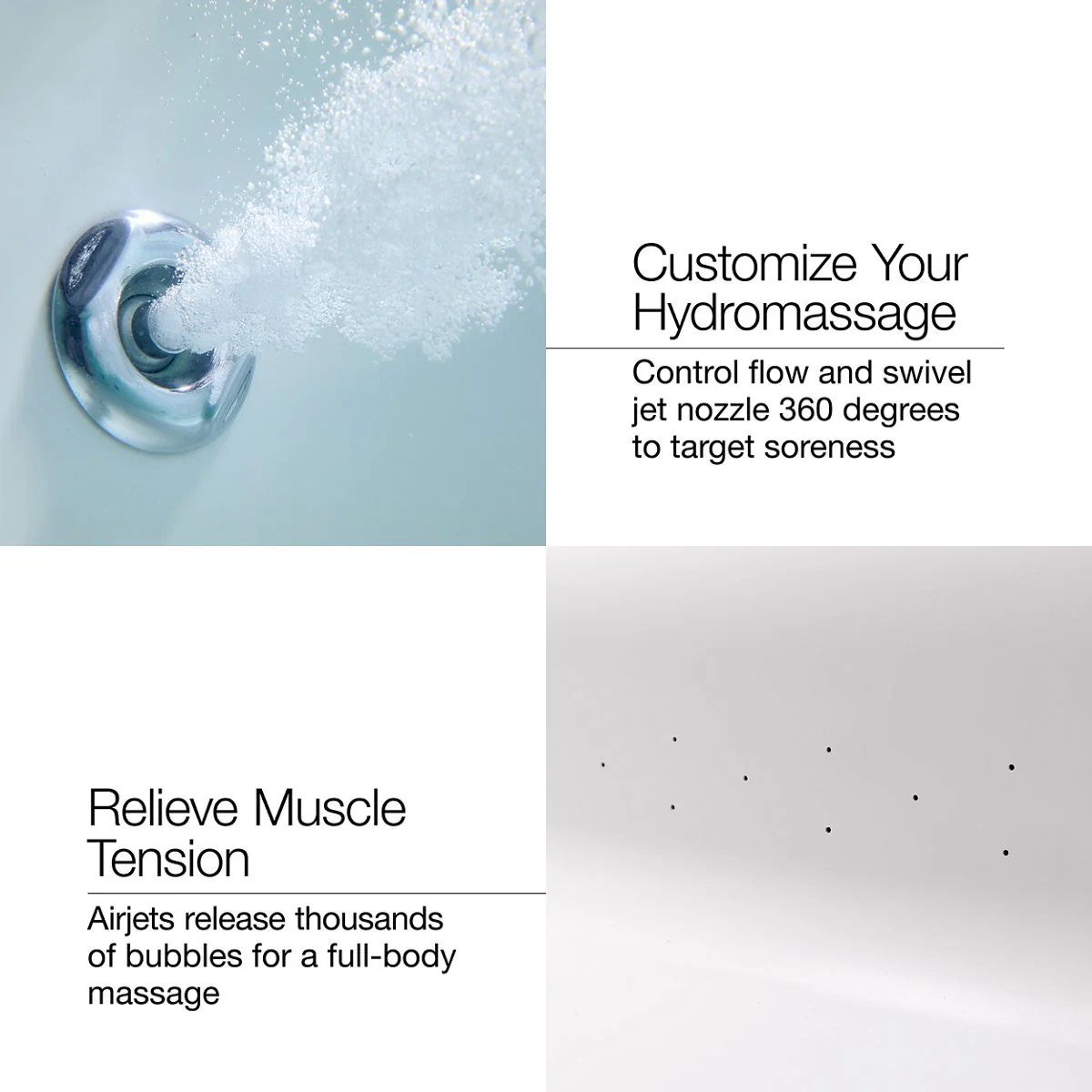 KOHLER K-1835-XHGH Underscore 72" x 36" drop-in Heated BubbleMassage air bath with whirlpool - Image 8