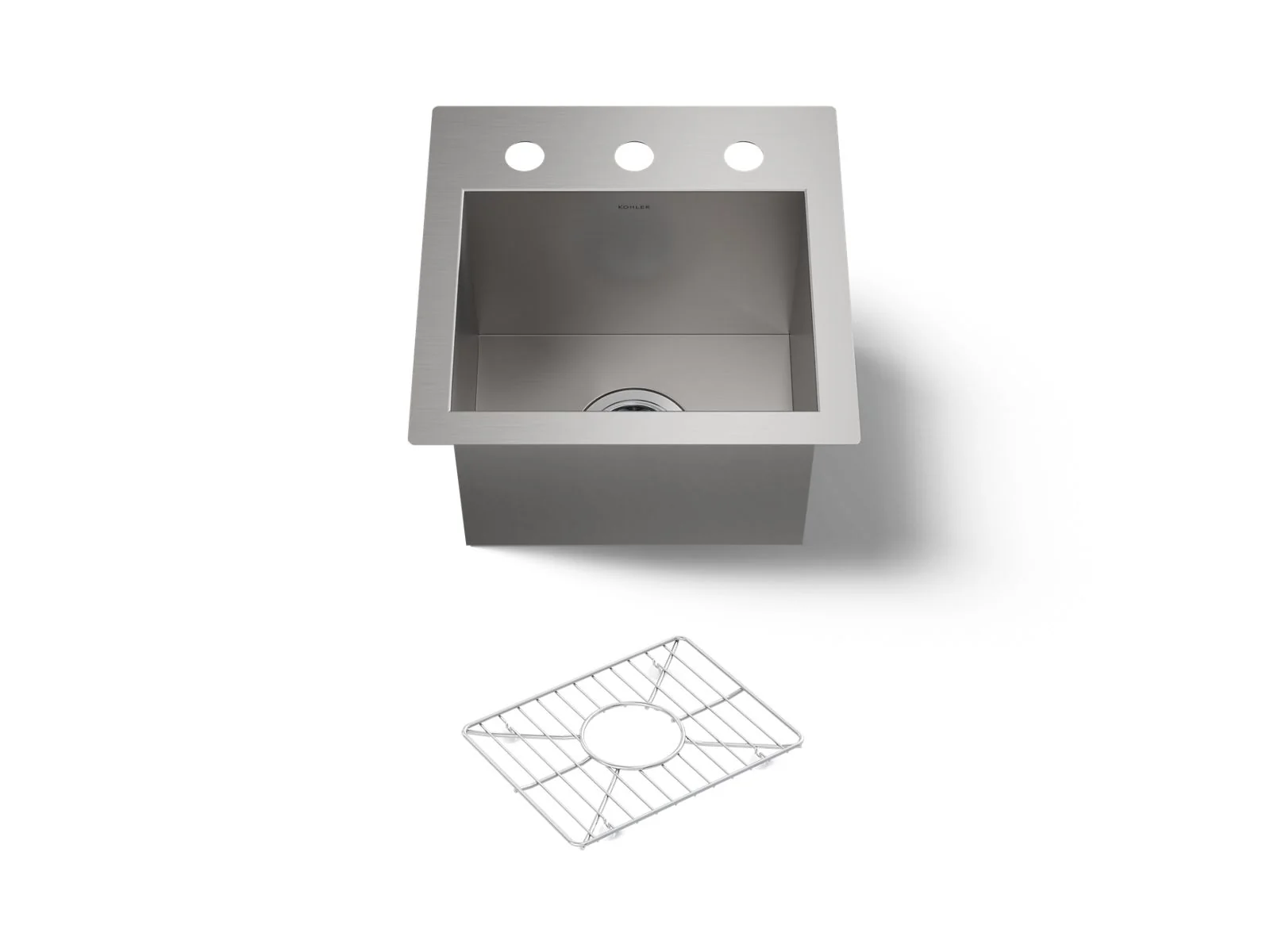 KOHLER K-3840-3 Vault 15" top-/undermount bar sink - Image 2